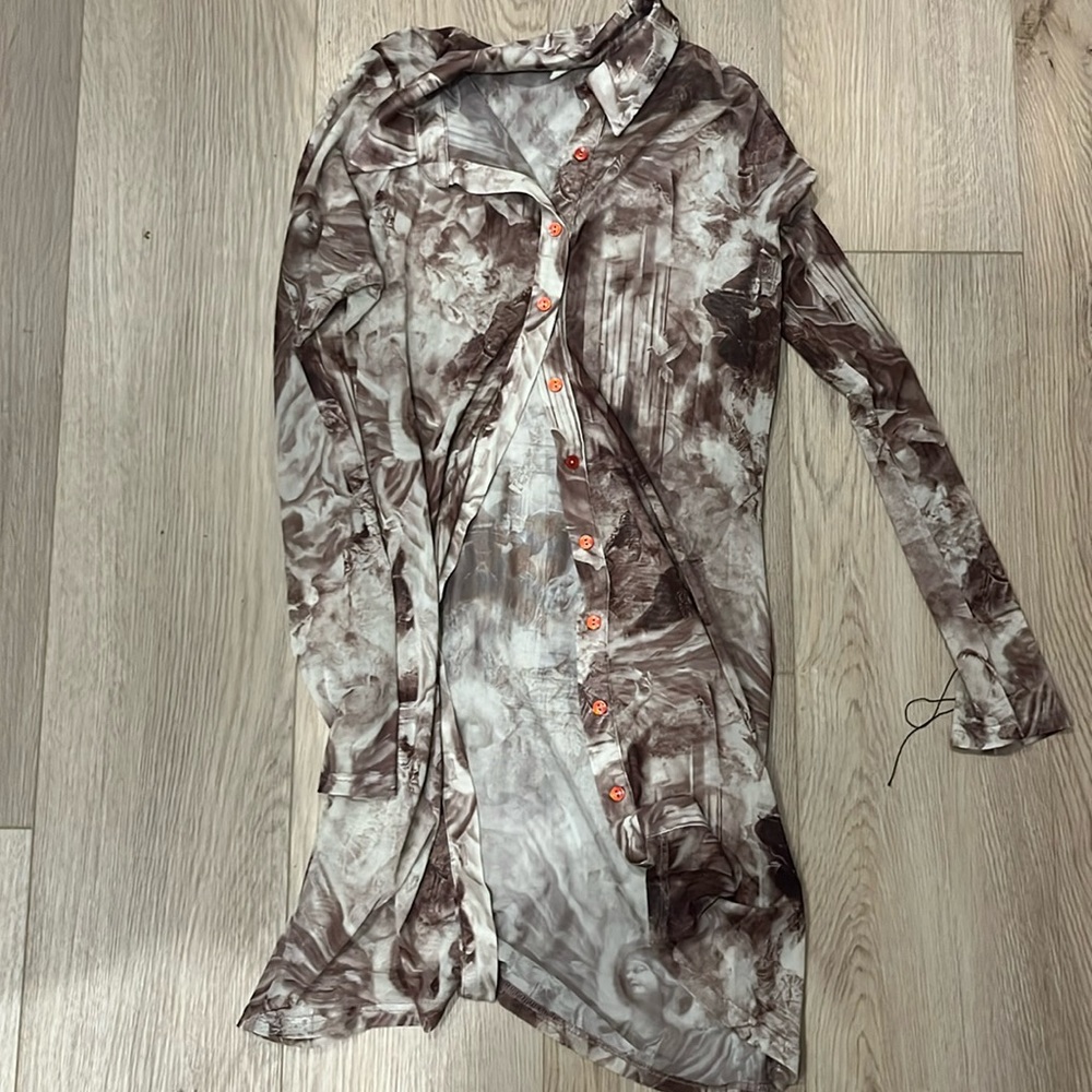 Urban Outfitters button down mesh top